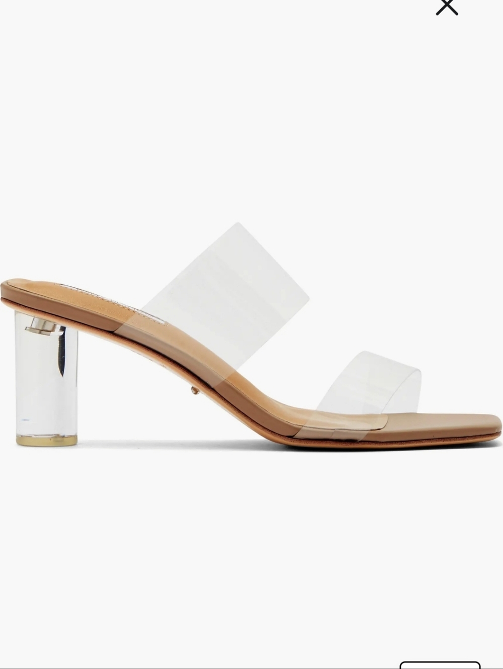 Tony Bianco - Sabelle Sandal in Clear Vynalite & Skin Capretto, Size 8